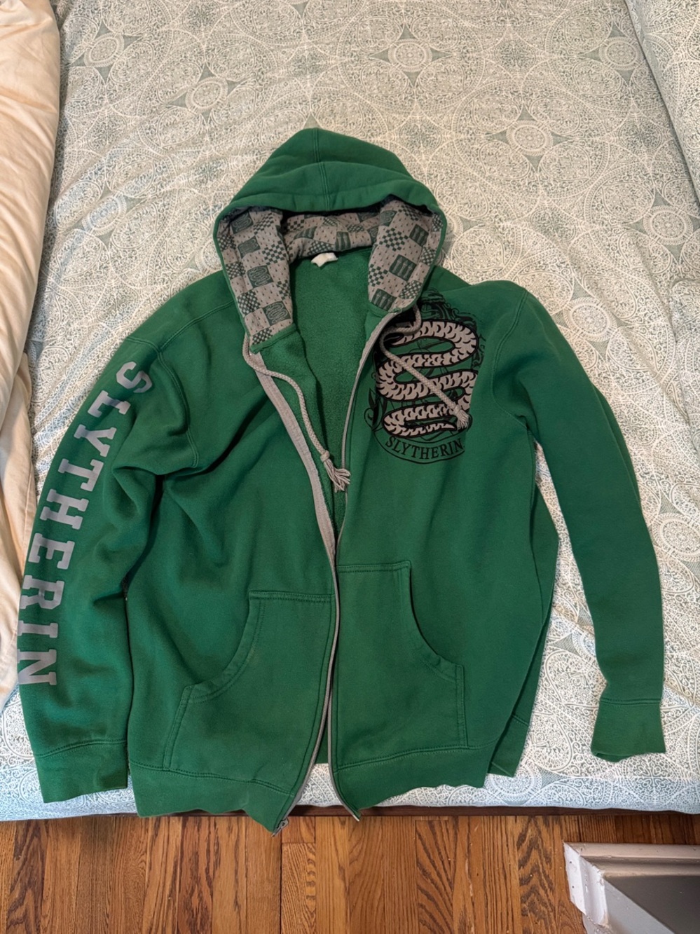 Green Hooded Zip Slytherin Jacket - Official Harry Potter World